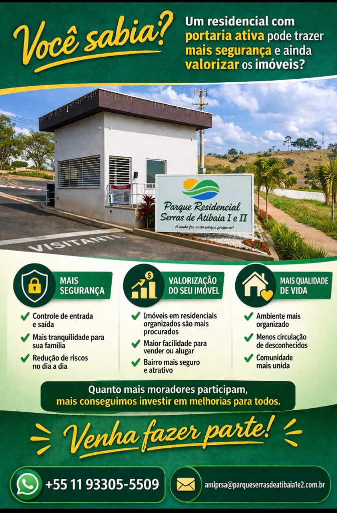 Portaria ativa traz mais segurança e valorização ao residencial